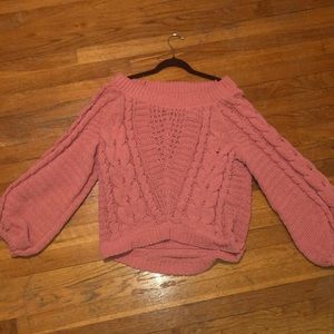 Express bubble gum pink sweater